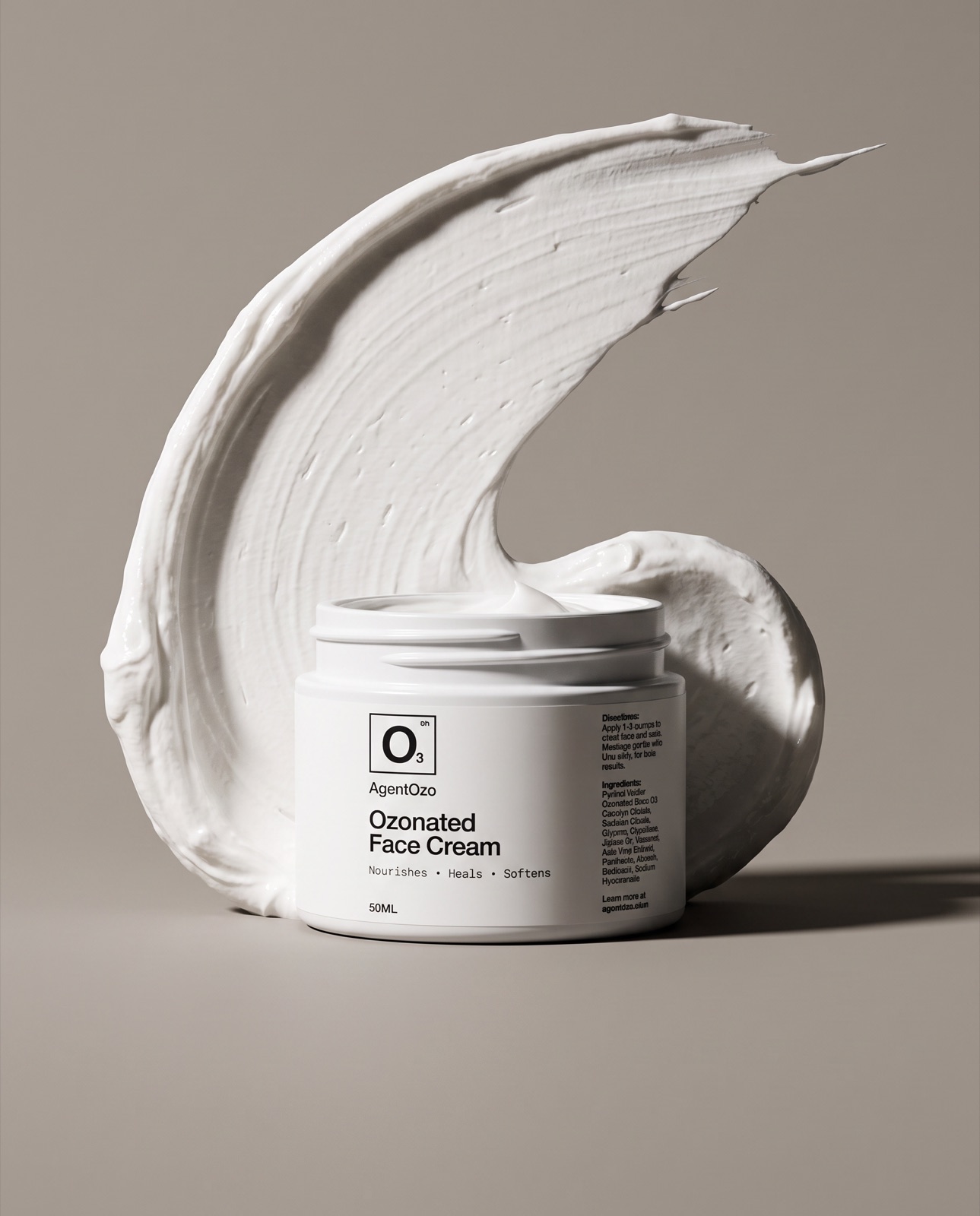 Ozonated cream texture